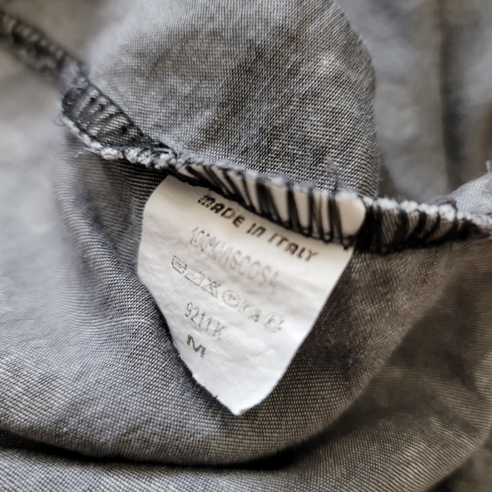 AMO  Denim Grey Button Up - M - Picture 5 of 7